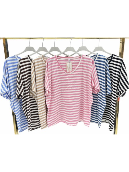 Bluzki damskie wloskie, size uni, paczka 6szt,mix kolor