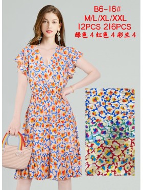 Sukienki damskie, size m-2xl, paczka 12szt,mix kolor