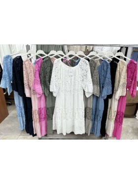 Sukienki damskie wloskie, size uni, paczka 6szt,mix kolor