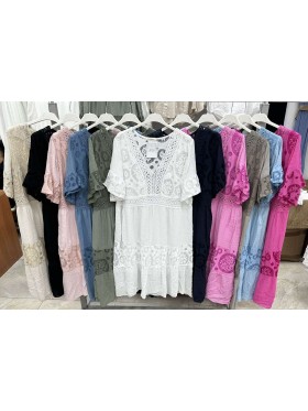Sukienki damskie wloskie, size uni, paczka 6szt,mix kolor