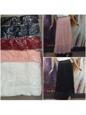 Spódnica  damskie, size m-2xl, paczka 12szt,mix kolor