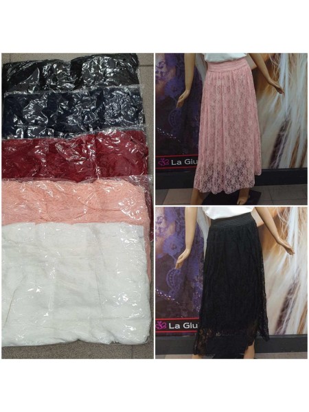 Spódnica  damskie, size m-2xl, paczka 12szt,mix kolor