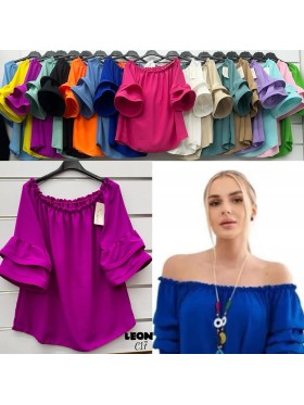 Bluzki damskie , size uni, paczka 6szt,mix kolor