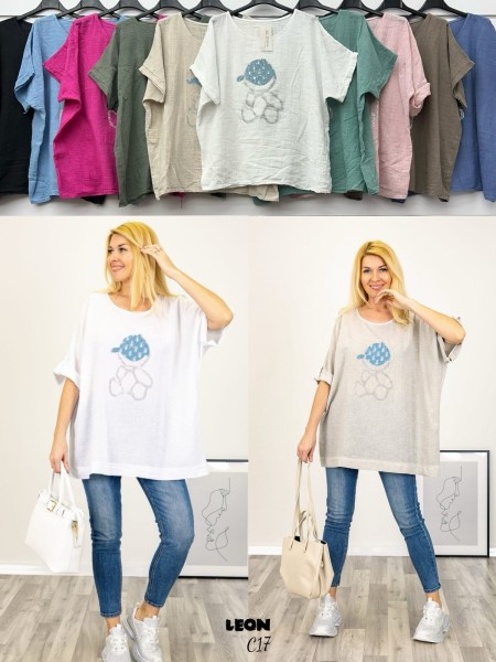 Bluzki damskie , size uni, paczka 6szt,mix kolor