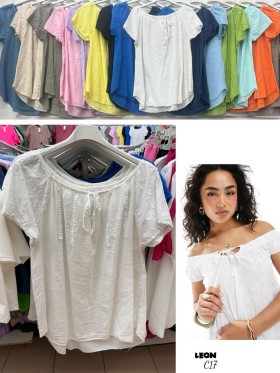 Bluzki damskie , size uni, paczka 6szt,mix kolor