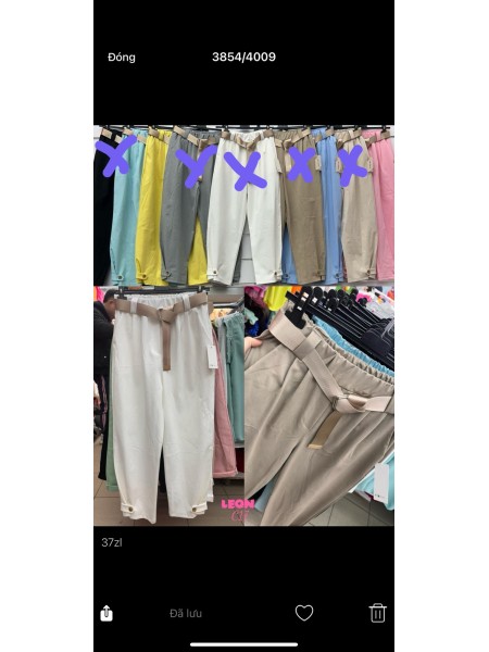 Spodnie damskie , size uni, paczka 6szt,mix kolor