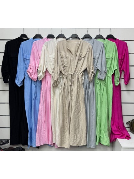 Sukienki damskie wloskie, size uni, paczka 6szt,mix kolor