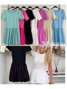 Sukienki damskie wloskie, size uni, paczka 6szt,mix kolor