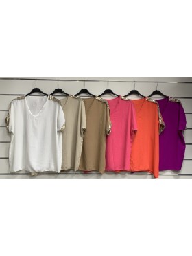 Bluzki damskie wloskie, size uni, paczka 6szt,mix kolor