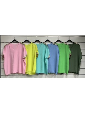Bluzki damskie wloskie, size uni, paczka 6szt,mix kolor