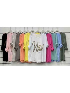 Bluzki damskie wloskie, size uni, paczka 6szt,mix kolor