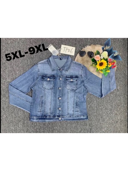 Kurtki Jeansowe damskie ,size 5-9xl,paczka 10szt ,