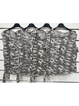 Bluzki damskie wloskie, size uni, paczka 6szt,mix kolor