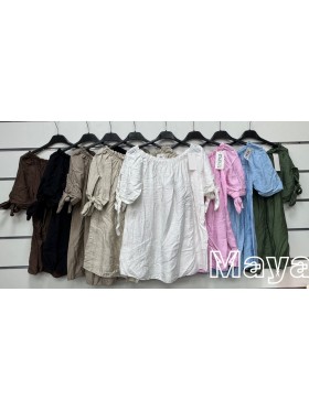 Bluzki damskie wloskie, size uni, paczka 6szt,mix kolor