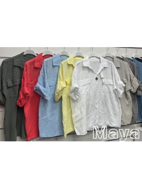 Bluzki damskie wloskie, size uni, paczka 6szt,mix kolor