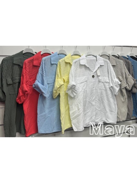 Bluzki damskie wloskie, size uni, paczka 6szt,mix kolor