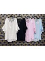 Bluzki damskie wloskie, size uni, paczka 6szt,mix kolor