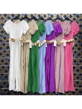 Kombinezony damskie wloskie, size uni, paczka 6szt,mix kolor