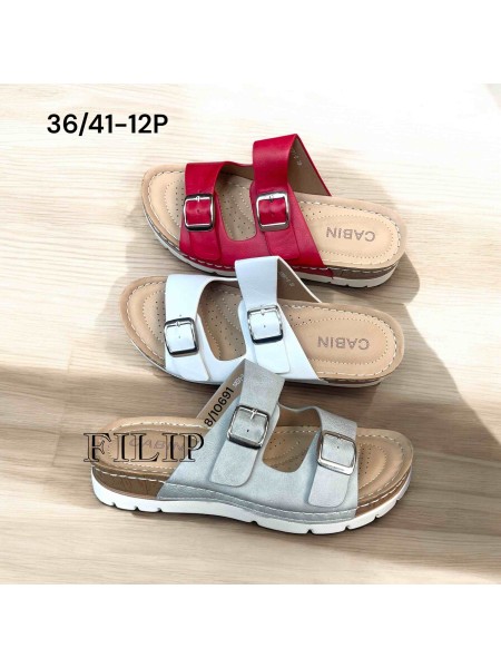 Buty Klapki Damskie (36-41,12par)