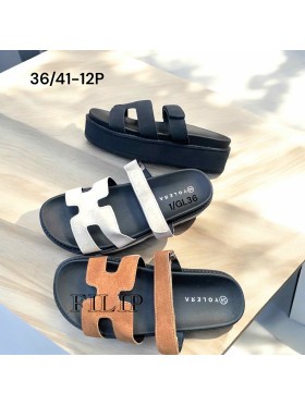 Buty Klapki Damskie (36-41,12par)