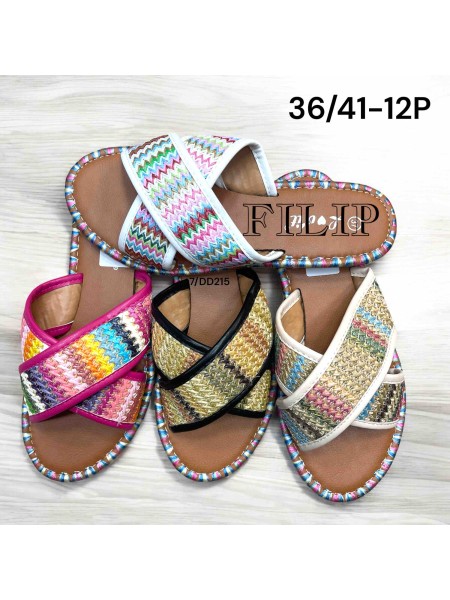 Buty Klapki Damskie (36-41,12par)