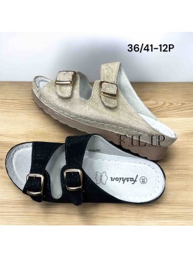 Buty Klapki Damskie (36-41,12par)