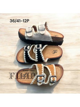 Buty Klapki Damskie (36-41,12par)