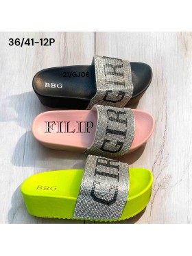 Buty Klapki Damskie (36-41,12par)