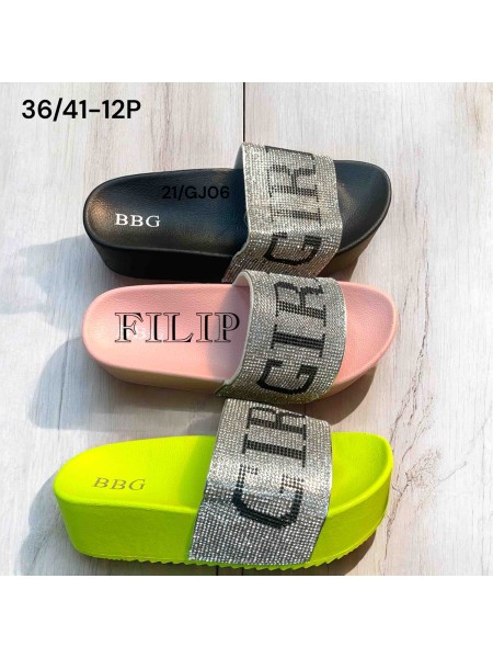 Buty Klapki Damskie (36-41,12par)
