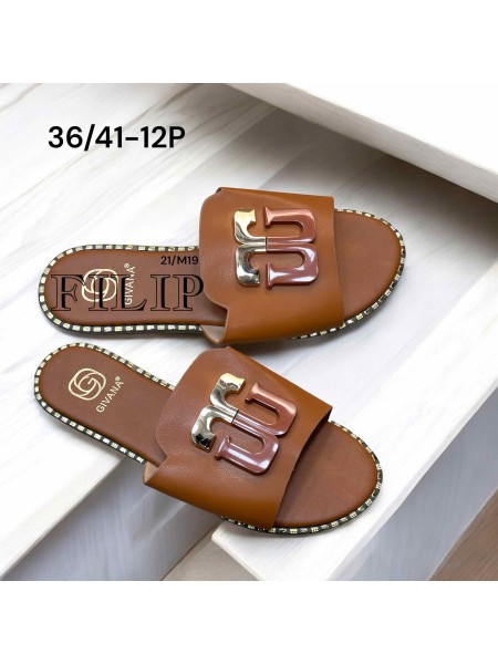 Buty Klapki Damskie (36-41,12par)