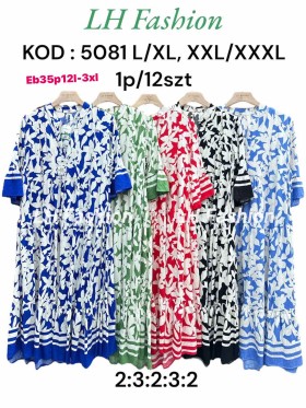 Sukienki damskie , size l-3xl, paczka 12szt,mix kolor