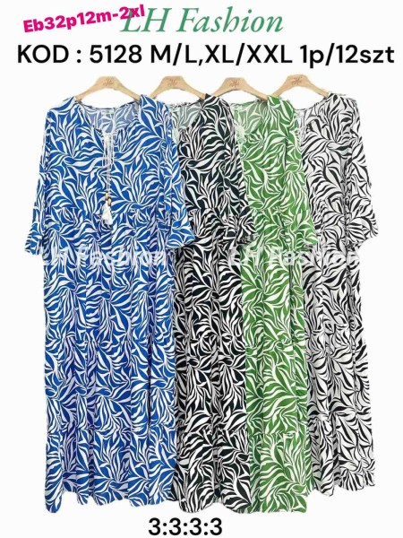 Sukienki damskie , size m-2xl, paczka 12szt,mix kolor