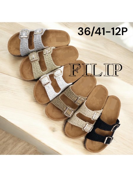 Buty Klapki Damskie (36-41,12par)