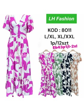 Sukienki damskie , size l-2xl, paczka 12szt,mix kolor