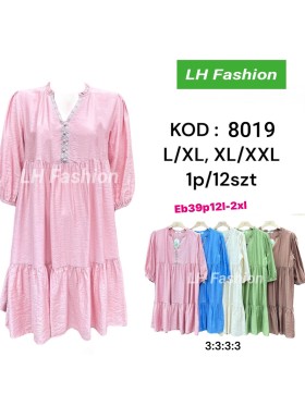 Sukienki damskie , size l-2xl, paczka 12szt,mix kolor