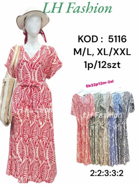 Sukienki damskie , size m-2xl, paczka 12szt,mix kolor