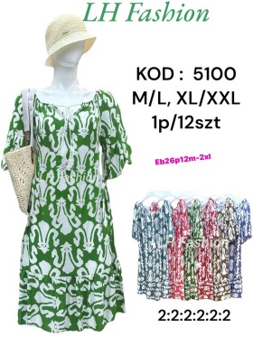 Sukienki damskie , size m-2xl, paczka 12szt,mix kolor