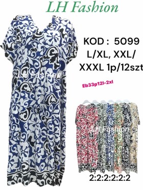 Sukienki damskie , size l-2xl, paczka 12szt,mix kolor