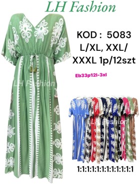Sukienki damskie , size l-3xl, paczka 12szt,mix kolor
