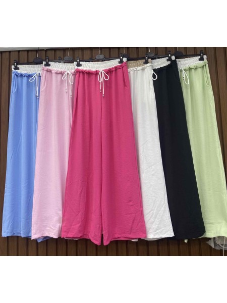 Spodnie damskie wloskie, size uni, paczka 6szt,mix kolor