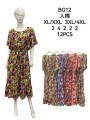 Sukienki damskie , size xl-4xl, paczka 12szt,mix kolor