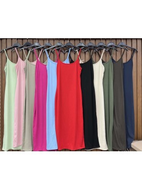 Sukienki damskie wloskie, size uni, paczka 6szt,mix kolor