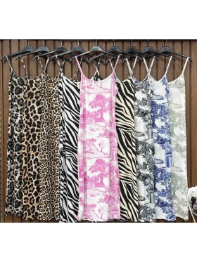 Sukienki damskie wloskie, size uni, paczka 6szt,mix kolor