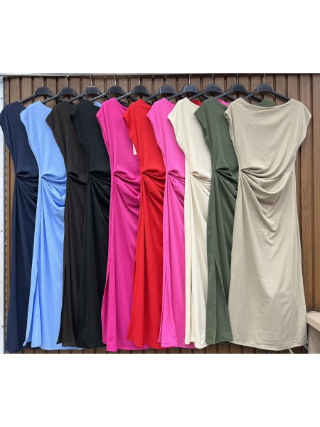Sukienki damskie wloskie, size uni, paczka 6szt,mix kolor