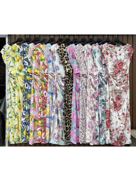 Sukienki damskie wloskie, size uni, paczka 6szt,mix kolor