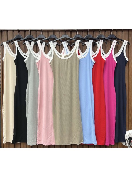 Sukienki damskie wloskie, size uni, paczka 6szt,mix kolor