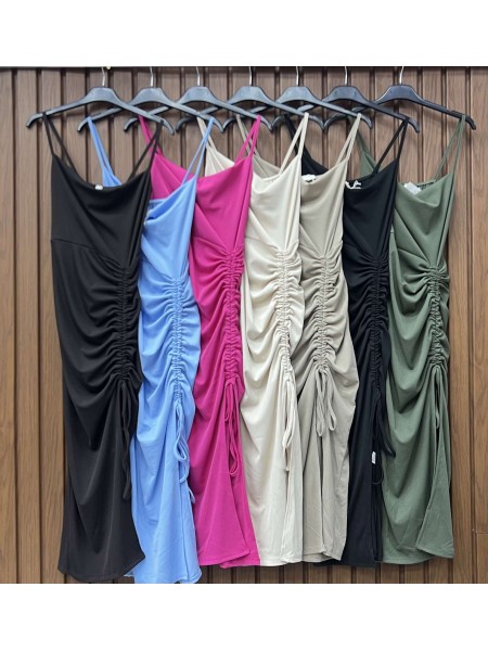 Sukienki damskie wloskie, size uni, paczka 6szt,mix kolor