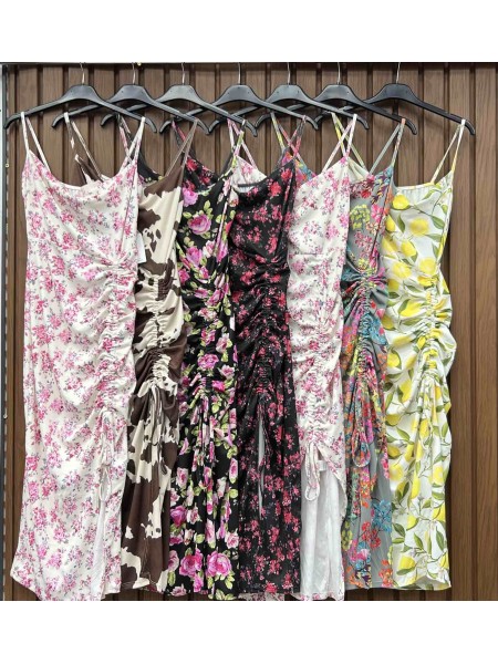 Sukienki damskie wloskie, size uni, paczka 6szt,mix kolor