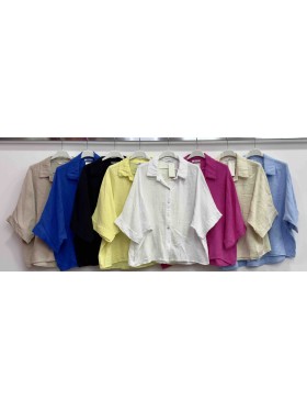 Bluzki damskie wloskie, size uni , paczka 6szt,mix kolor
