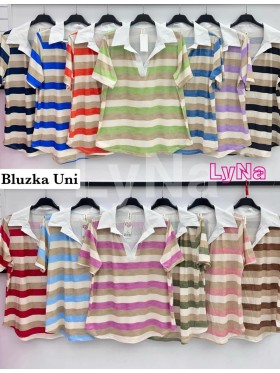 Bluzki damskie wloskie, size uni, paczka 6szt,mix kolor